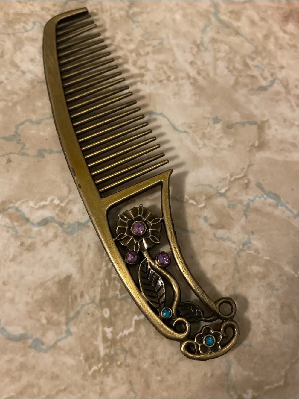 Vintage Ornate Vanity Mirror & Comb Set ✨🌹